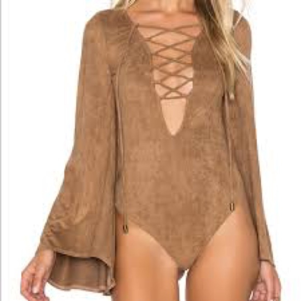 Show Me Your MuMu Louisiana Lace Up Bodysuit